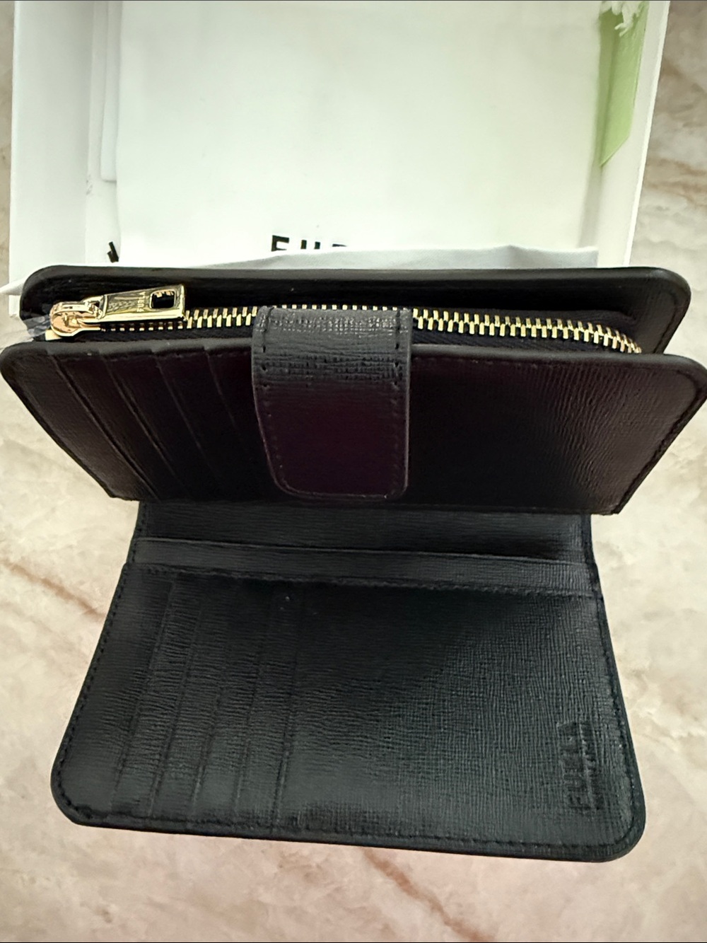 Furla Babylon Saffiano Leather Compact Wallet Full Inclusion NWT - Picture 13 of 13